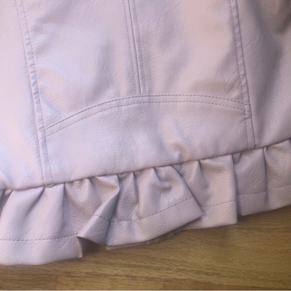 Urban Republic Faux Leather Ruffle Jacket Size 14 - Picture 8 of 8